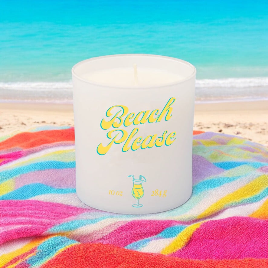 pina colada scented candle cocktail