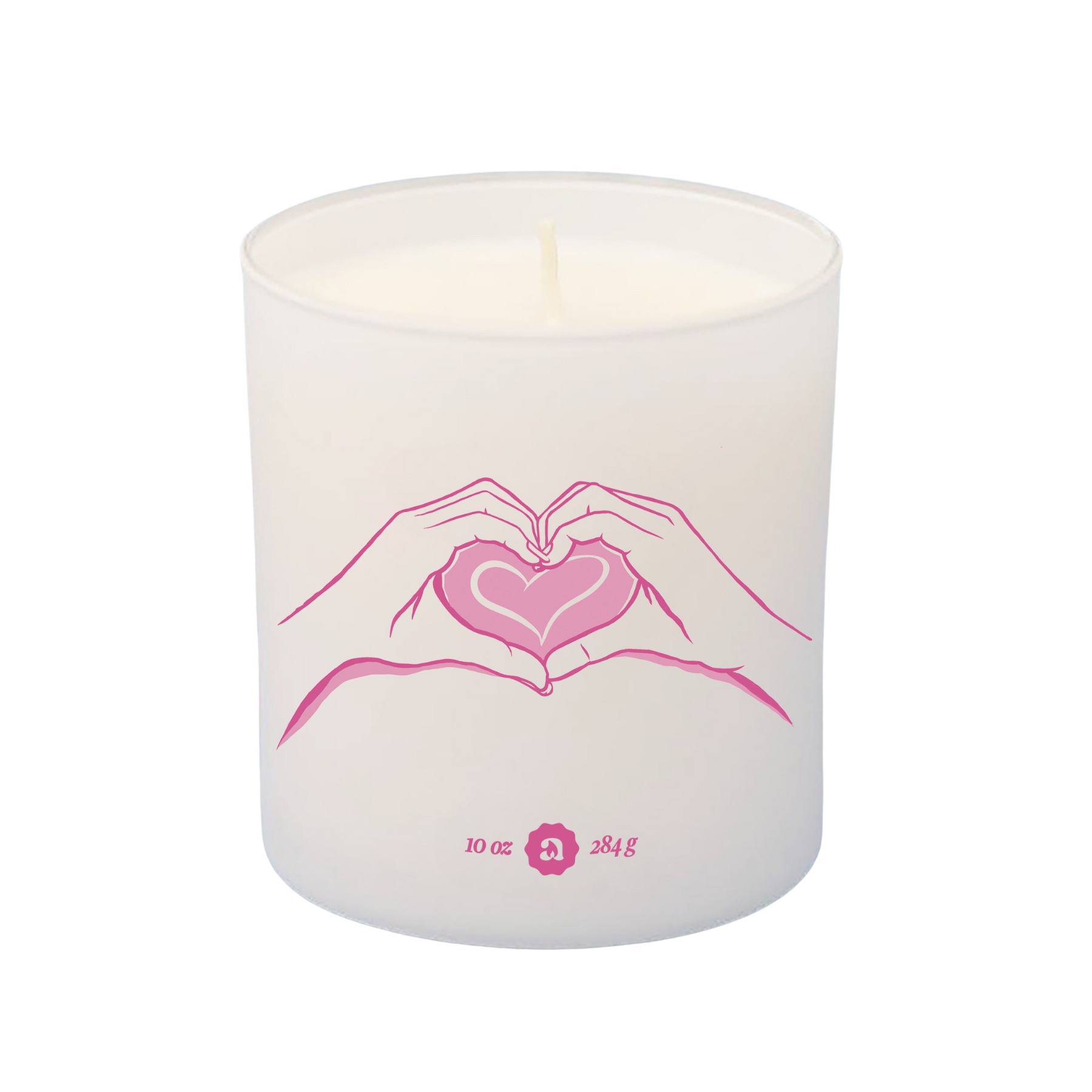 Heart Hands Scented Candle