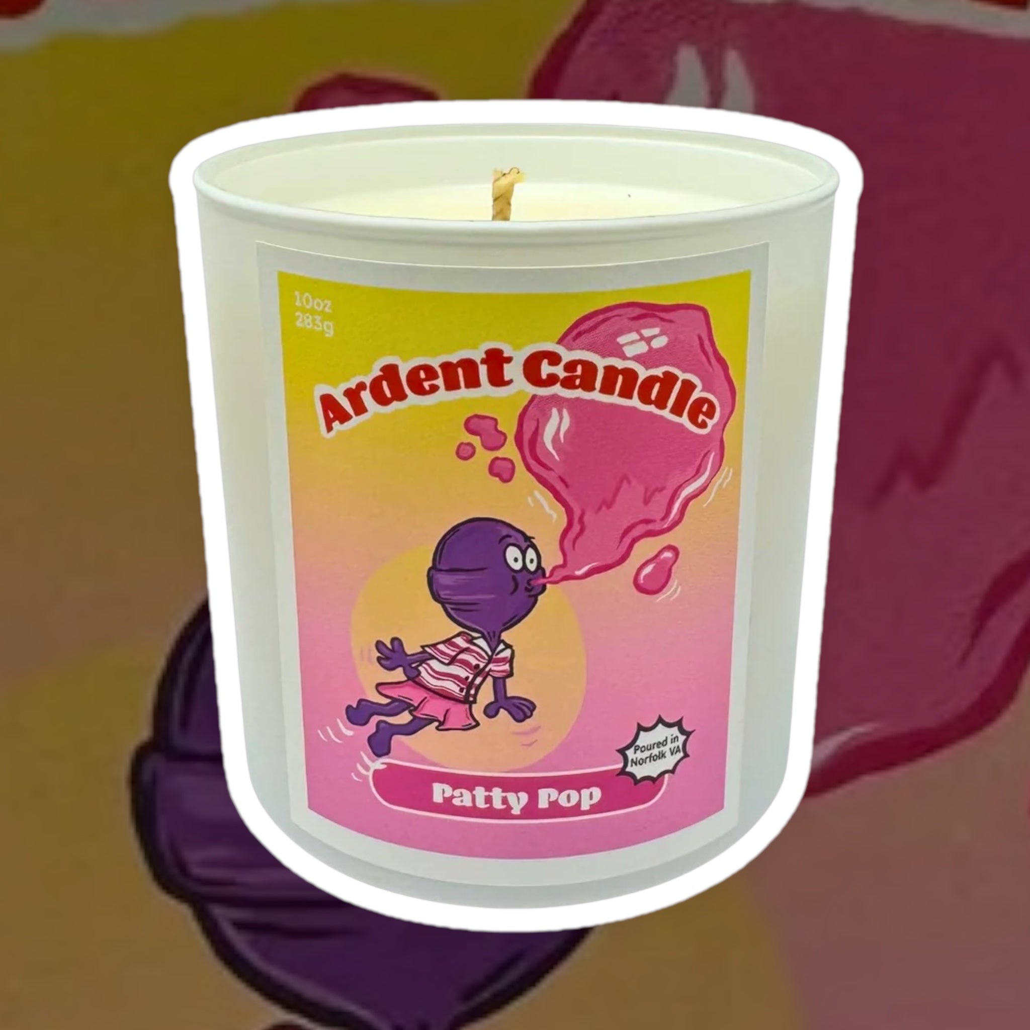 grape blow pop scented candle