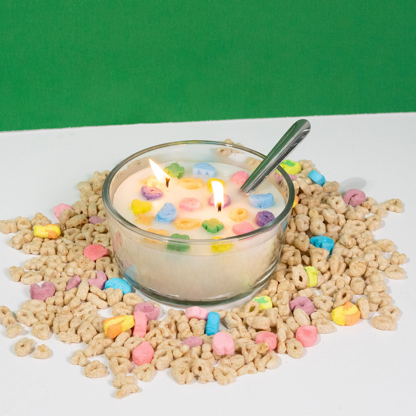 Shamrock Surprise Cereal Bowl Candle